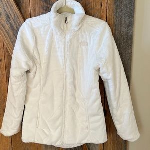 The North Face  Mossbud reversible water repellant white jacket size M